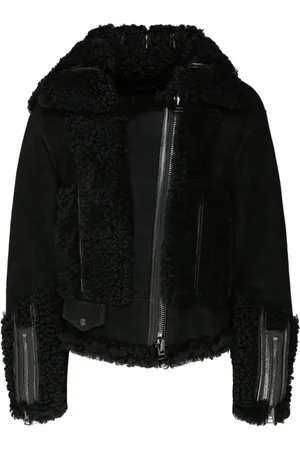 Tom Ford Dames, Jassen, Zwart, Maat: XS Leer