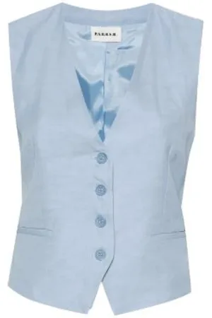 P.A.R.O.S.H. Dames, Jassen, Blauw, Maat: L Linnen