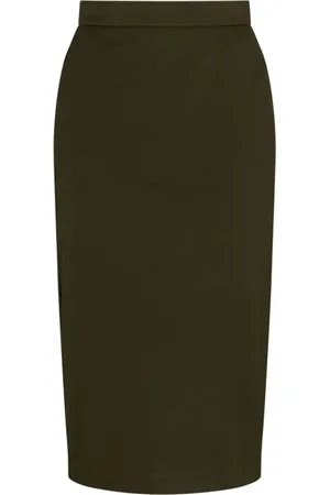 Max Mara Dames, Rokken, Groen, Maat: XS Katoen