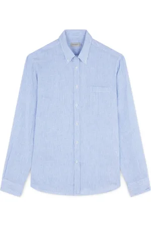 Paul & Shark Heren, Overhemden, Blauw, Maat: M Linnen