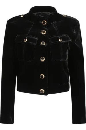 Tom Ford Dames, Jassen, Zwart, Maat: S Katoen