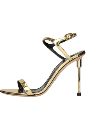 Elisabetta Franchi Dames, Schoenen, Geel, Maat: 36 EU Leer