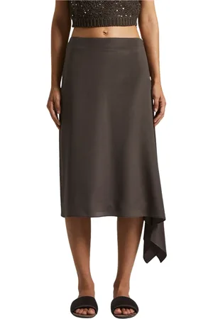 PESERICO SIGN Dames, Rokken, Bruin, Maat: XS