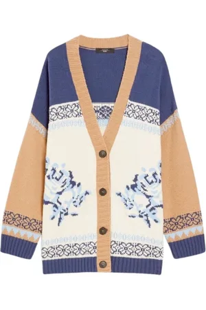 Max Mara Dames, Truien, Veelkleurig, Maat: M Katoen
