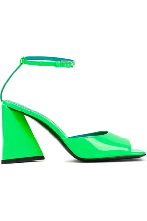 The Attico Dames, Schoenen, Groen, Maat: 37 1/2 EU Leer
