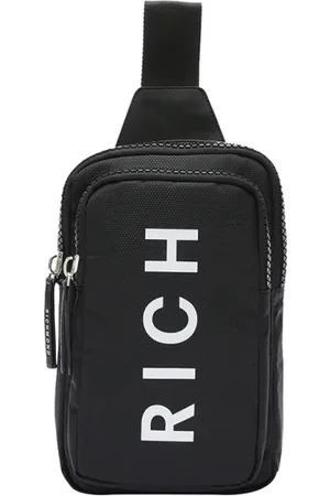 John Richmond Heren, Tassen, Zwart, Maat: ONE Size Nylon