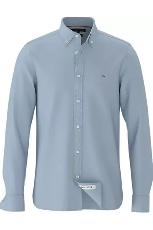 Tommy Hilfiger Heren, Overhemden, Blauw, Maat: 2XL