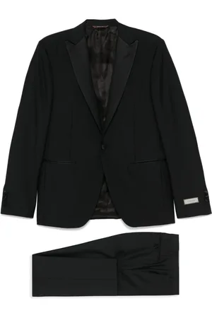 CANALI Heren, Pakken, Zwart, Maat: M Wol
