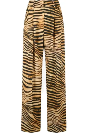 Roberto Cavalli Dames, Broeken, Bruin, Maat: S