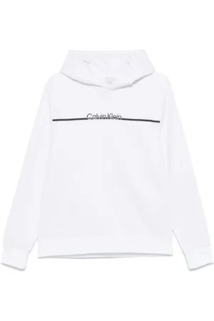 Calvin Klein Heren, Sweatshirts & Hoodies, Wit, Maat: L Katoen