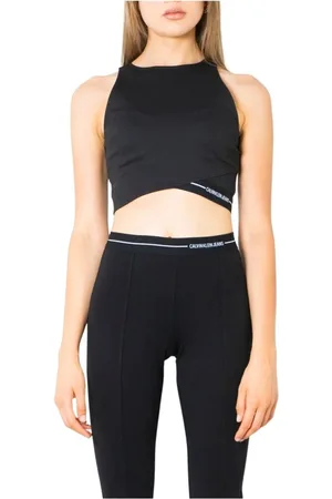 Calvin Klein Dames, Tops, Zwart, Maat: M Viscose