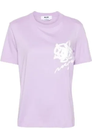 Msgm Dames, Tops, Paars, Maat: S