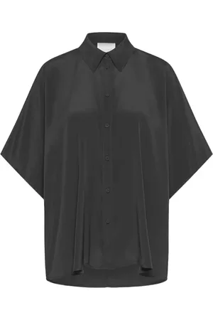 MOMONÍ Dames, Blouses & Shirts, Zwart, Maat: 2XS Zijde