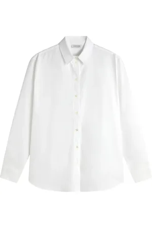 ANINE BING Dames, Blouses & Shirts, Wit, Maat: S Katoen