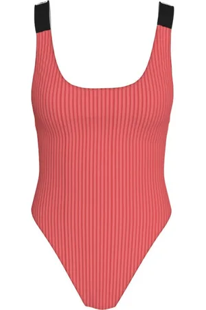Calvin Klein Dames, Badkleding, Rood, Maat: L Nylon