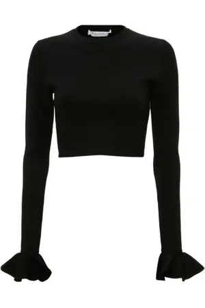 J.W.Anderson Dames, Tops, Zwart, Maat: M