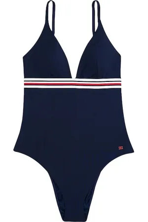 Tommy Hilfiger Dames, Badkleding, Blauw, Maat: M Nylon