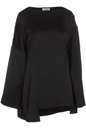Jil Sander Dames, Blouses & Shirts, Zwart, Maat: L Zijde