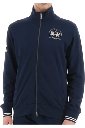 La Martina Heren, Sweatshirts & Hoodies, Blauw, Maat: XL Fleece