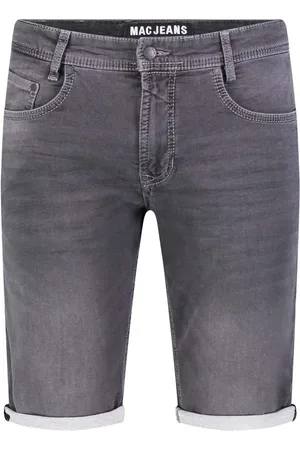 Mac Heren, Korte broeken, Grijs, Maat: W33 Denim