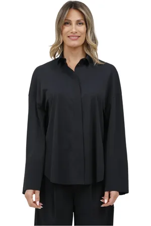Max Mara Dames, Blouses & Shirts, Zwart, Maat: S Nylon