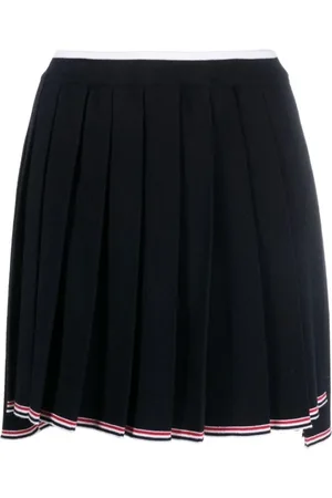 Thom Browne Dames, Rokken, Blauw, Maat: XS Wol