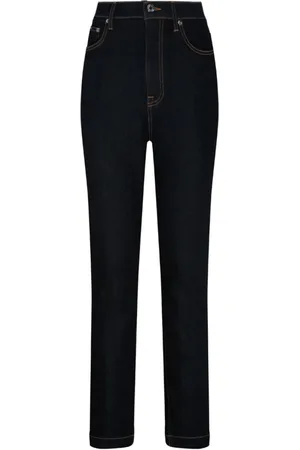 Dolce & Gabbana Dames, Broeken, Blauw, Maat: M Katoen