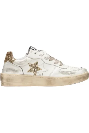 2STAR Dames, Schoenen, Wit, Maat: 35 EU Leer