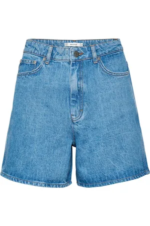 Gestuz Dames, Korte broeken, Blauw, Maat: W25 Denim