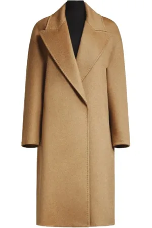 Max Mara Dames, Mantels, Bruin, Maat: S