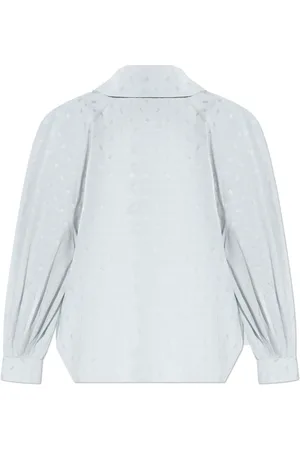 Marni Dames, Blouses & Shirts, Blauw, Maat: XS Katoen