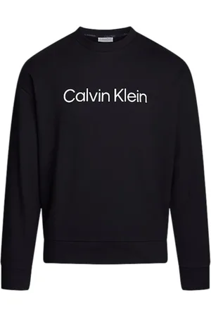 Calvin Klein Heren, Sweatshirts & Hoodies, Zwart, Maat: L Katoen