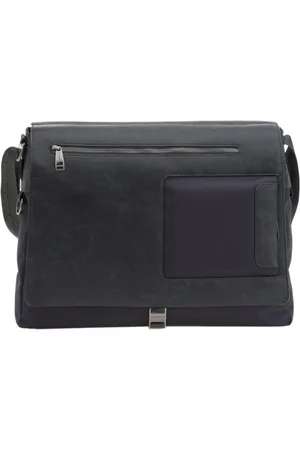 Piquadro Heren, Tassen, Blauw, Maat: ONE Size Leer