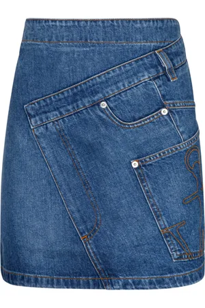 J.W.Anderson Dames, Rokken, Blauw, Maat: 3XS Denim