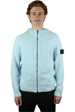 Stone Island Heren, Sweatshirts & Hoodies, Blauw, Maat: M Wol