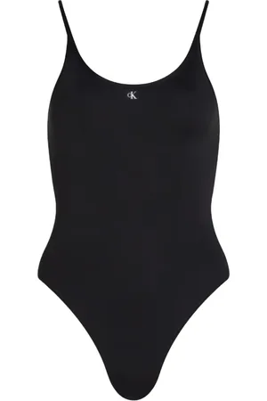 Calvin Klein Dames, Badkleding, Zwart, Maat: S Nylon