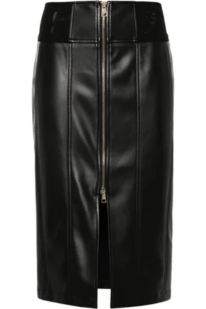 Liu Jo Dames, Rokken, Zwart, Maat: XS Leer
