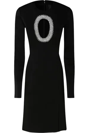 Givenchy Dames, Jurken, Zwart, Maat: XS Leer