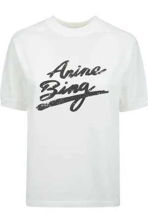ANINE BING Dames, Tops, Wit, Maat: M Katoen