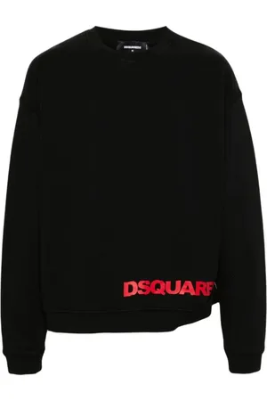 Dsquared2 Heren, Sweatshirts & Hoodies, Zwart, Maat: M Katoen