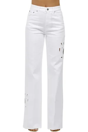 Dondup Dames, Jeans, Wit, Maat: W26 Katoen