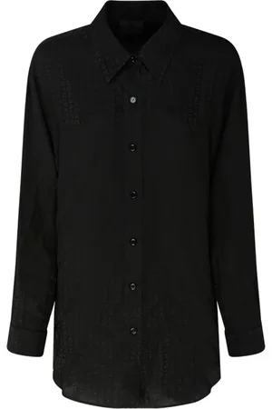 Givenchy Dames, Blouses & Shirts, Zwart, Maat: 2XS Zijde