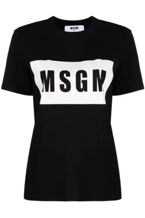 Msgm Dames, Tops, Zwart, Maat: S Katoen