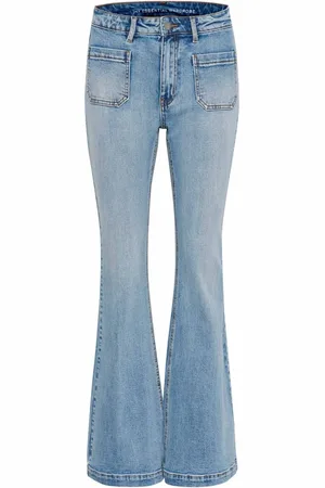 My Essential Wardrobe Dames, Jeans, Blauw, Maat: 3XS L34 Katoen