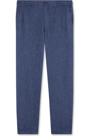 Paul & Shark Heren, Broeken, Blauw, Maat: XS Linnen