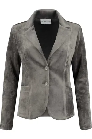 Helena hart Dames, Jassen, Grijs, Maat: S Velours