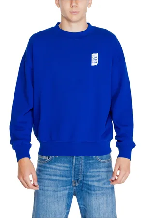 Replay Heren, Sweatshirts & Hoodies, Blauw, Maat: S Katoen