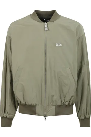 GCDS Heren, Jassen, Groen, Maat: S Nylon