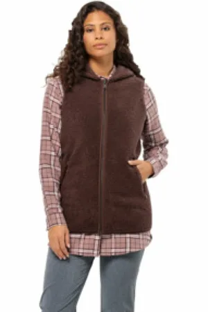 Jack Wolfskin Dames, Jassen, Bruin, Maat: S Wol