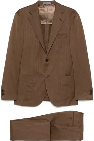corneliani Heren, Pakken, Bruin, Maat: XL Wol
